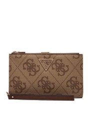 Guess Portfel Laurel II Slg SWSO7 459157 Beżowy. Brązowe portfele Guess, z aplikacjami, ze skóry. Za 299.99 zł.