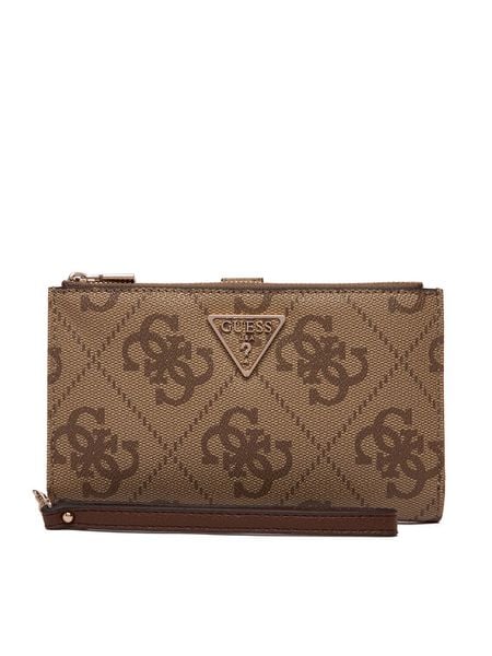 Guess Portfel Laurel II Slg SWSO7 459157 Beżowy. Brązowe portfele Guess, z aplikacjami, ze skóry. Za 299.99 zł.