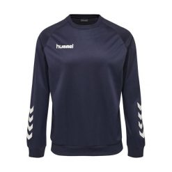 Bluza do piłki ręcznej dla dorosłych Hummel Promo Poly Sweatshirt. Niebieskie bluzy Hummel, s, bez wzorów, bez kaptura. Za 178.00 zł.