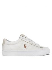 Polo Ralph Lauren Tenisówki Sayer 816749369003 Biały. Białe trampki Polo Ralph Lauren, bez wzorów, z materiału, bez zapięcia. Za 449.99 zł.