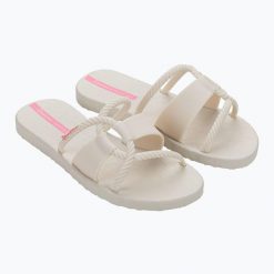 Klapki damskie Ipanema Diversa Slide. Białe klapki Ipanema, bez wzorów, bez obcasa. Za 79.99 zł.