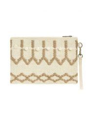 BLE Kopertówka w kolorze beżowym - 25 x 17 cm rozmiar: onesize. Brązowe kopertówki BLE, bez wzorów, z materiału, bez dodatków. Za 64.95 zł.