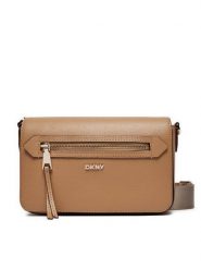 DKNY Torebka Bryant Ave Md Flap C R42E3E21 Brązowy. Brązowe listonoszki DKNY, bez wzorów, ze skóry, bez dodatków. Za 489.99 zł.