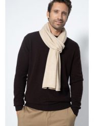 Perfect Cashmere Kaszmirowy szal "Kelly" w kolorze beżowym - 200 x 30 cm rozmiar: onesize. Brązowe szaliki Perfect Cashmere, bez wzorów, z kaszmiru. Za 297.26 zł.