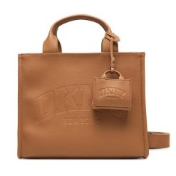 Torebka DKNY. Brązowe torebki klasyczne DKNY, bez wzorów, bez dodatków. Za 699.99 zł.