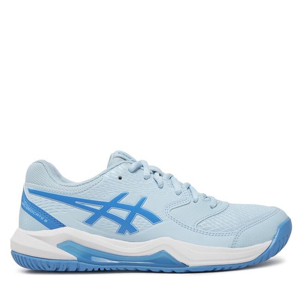 Buty do tenisa Asics. Niebieskie obuwie sportowe Asics, bez zapięcia, tenisowe. Za 239.99 zł.