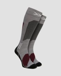 Skarpety unisex X-Socks Ski Discover Merino Otc Silver Grey G412. Szare skarpety X Socks, bez wzorów, ze skóry. Za 169.99 zł.