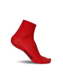 Skarpety Rowerowe Unisex Luxa Classic Short. Czerwone skarpety LUXA, bez wzorów, z materiału. Za 49.90 zł.