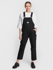 Vans Ogrodniczki Ground Work VN0A5JHI Czarny Regular Fit. Czarne spodnie materiałowe Vans, l, bez wzorów, z bawełny. Za 249.99 zł.
