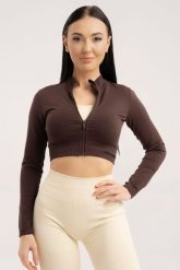 Bluza fitness damska Gym Glamour bezszwowa rozpinana. Czerwone bluzy GYM GLAMOUR, l, bez wzorów, z materiału, bez kaptura. Za 159.99 zł.