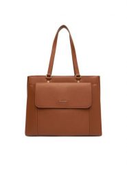Gino Rossi Torebka EO-PANSY Brązowy. Brązowe torebki klasyczne Gino Rossi, bez wzorów, z materiału, bez dodatków. Za 349.99 zł.