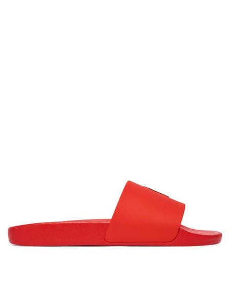 Polo Ralph Lauren Klapki 804973925014 Czerwony. Czerwone klapki Polo Ralph Lauren, bez wzorów, z syntetyku, bez obcasa. Za 219.99 zł.