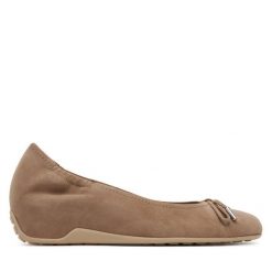 Baleriny HÖGL. Brązowe baleriny Högl, bez wzorów, bez obcasa. Za 559.99 zł.