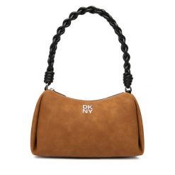 Torebka DKNY. Brązowe torebki klasyczne DKNY, bez wzorów, bez dodatków. Za 609.99 zł.