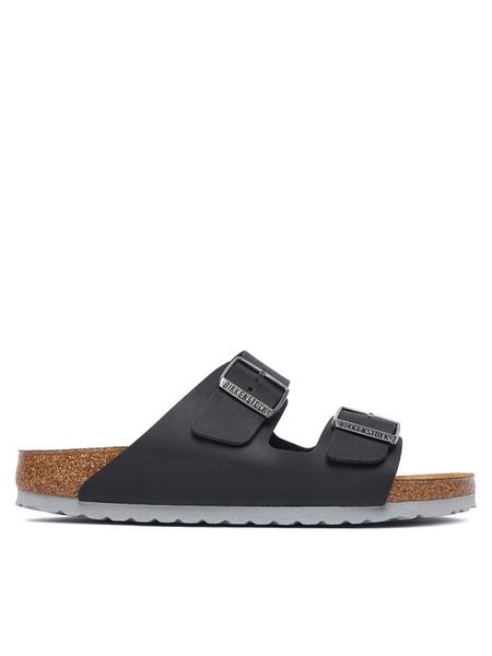 Birkenstock Klapki Arizona 1032047 Czarny. Czarne klapki Birkenstock, bez wzorów, z syntetyku, bez obcasa. Za 323.99 zł.