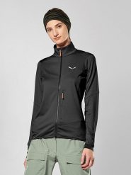 Salewa Kurtka funkcyjna "Sella Crevasse" w kolorze czarnym rozmiar: 36. Czarne kurtki sportowe Salewa, bez wzorów, bez kaptura, outdoorowe. Za 379.95 zł.