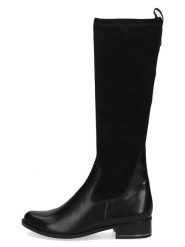 Caprice Kozaki w kolorze czarnym rozmiar: 36. Czarne kozaki Caprice, na zimę, z materiału, bez obcasa, na obcasie, bez zapięcia. Za 280.44 zł.