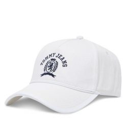 Czapka z daszkiem Tommy Jeans. Czapki Tommy Jeans, bez wzorów, z jeansu. Za 109.99 zł.