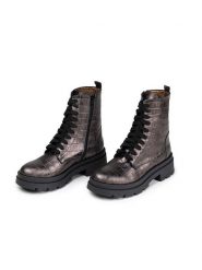 Anna Morellini Skórzane botki "Simoldo" w kolorze brązowym rozmiar: 39. Brązowe botki Anna Morellini, bez wzorów, ze skóry, bez obcasa, bez zapięcia. Za 302.35 zł.