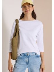 Cecil Koszulka w kolorze białym rozmiar: XL. Białe bluzki Cecil, xl, bez wzorów, z bawełny, bez kołnierzyka, bez ramiączek. Za 73.95 zł.