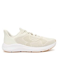 Buty do biegania Under Armour. Szare obuwie sportowe Under Armour, bez zapięcia, do biegania. Za 299.99 zł.