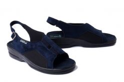 ADANEX 24781 ASK64NVN granatowy, sandały damskie. Niebieskie sandały Adanex, bez wzorów, bez obcasa, bez zapięcia. Za 152.90 zł.