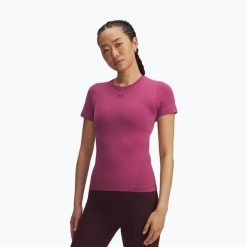 Koszulka Under Armour Vanish Seamless. Czerwone bluzki Under Armour, bez wzorów, sportowe, bez kołnierzyka, bez ramiączek. Za 139.99 zł.