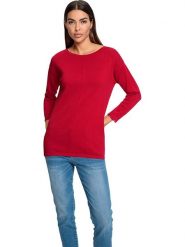 Heine Sweter w kolorze czerwonym rozmiar: 38. Czerwone swetry Heine, bez wzorów, z bawełny, bez ramiączek. Za 74.95 zł.