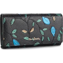 Duży Portfel Damski PIERRE CARDIN - 04 PLANT 102 Black 19206. Czarne portfele Pierre Cardin, bez wzorów, ze skóry. Za 139.00 zł.