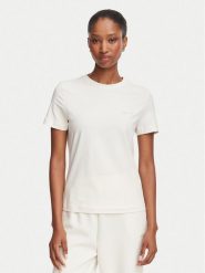 Guess T-Shirt V6RI07 J1314 Kremowy Regular Fit. Białe t-shirty Guess, xl, z aplikacjami, z bawełny, bez kołnierzyka, bez ramiączek. Za 154.99 zł.