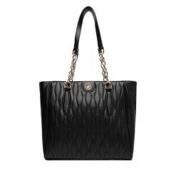 Torebka Beverly Hills Polo Club. Czarne shopper Beverly Hills Polo Club, bez wzorów, bez dodatków. Za 279.99 zł.