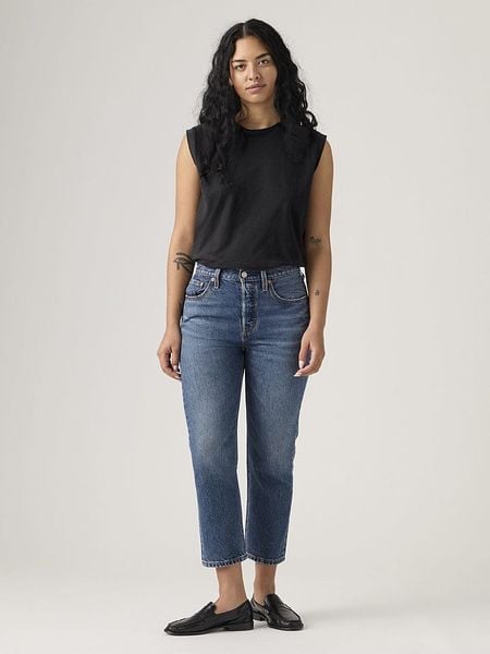 Levi's Dżinsy - Regular fit - w kolorze niebieskim rozmiar: W26/L30. Niebieskie jeansy Levi's®, l, z aplikacjami, z podwyższonym stanem. Za 204.95 zł.