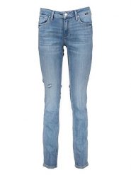 MAVI Dżinsy - Slim fit - w kolorze niebieskim rozmiar: W25/L30. Niebieskie jeansy Mavi, l, z aplikacjami. Za 87.19 zł.