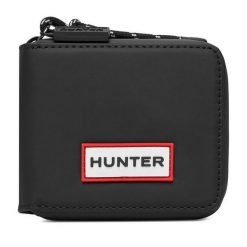 Portfel Hunter. Czarne portfele Hunter, bez wzorów. Za 59.99 zł.