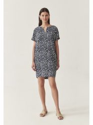 TATUUM Sukienka w kolorze biało-granatowym rozmiar: 46. Białe sukienki Tatuum, na co dzień, bez wzorów, z wiskozy, bez kołnierzyka, bez ramiączek, mini, proste. Za 119.40 zł.