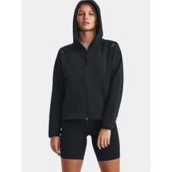 Bluza z kapturem damska Under Armour Unstoppable FZ. Czarne bluzy Under Armour, l, bez wzorów, z kapturem. Za 579.00 zł.