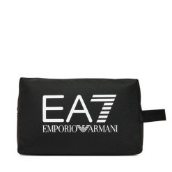 Kosmetyczka EA7 Emporio Armani. Czarne kufry i kosmetyczki EA7 Emporio Armani, bez wzorów, z materiału, bez dodatków. Za 309.99 zł.