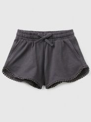 Benetton Szorty w kolorze antracytowym rozmiar: 98. Czarne szorty Benetton, bez wzorów, z bawełny. Za 30.95 zł.