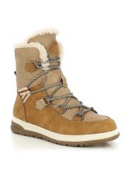 Kimberfeel Kozaki zimowe "Abigail" w kolorze jasnobrązowym rozmiar: 40. Brązowe botki Kimberfeel, na zimę, z materiału, bez obcasa, bez zapięcia. Za 339.99 zł.