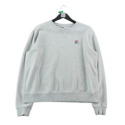 Bluza damska F-Box Y2K z okrągłym dekoltem. Szare bluzy Fila, m, bez wzorów, bez kaptura. Za 124.96 zł.
