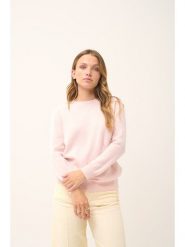 Just Cashmere Kaszmirowy sweter "Janice" w kolorze jasnoróżowym rozmiar: XL. Różowe swetry Just Cashmere, xl, bez wzorów, z kaszmiru, bez ramiączek. Za 388.95 zł.