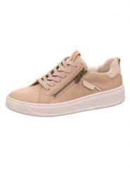 Legero Skórzane sneakersy "Rejoise" w kolorze beżowym rozmiar: 42. Brązowe trampki Legero, bez wzorów, bez zapięcia. Za 355.45 zł.