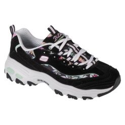 Buty sportowe Sneakersy damskie, Skechers D'Lites-Blooming Fields. Czarne obuwie sportowe Skechers, bez zapięcia, trekkingowe, Skechers Sport. Za 309.99 zł.