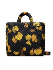 Tommy Hilfiger Torebka Flow Tote Floral AW0AW14380 Czarny. Czarne torebki klasyczne TOMMY HILFIGER, bez wzorów, z materiału, bez dodatków. Za 639.99 zł.