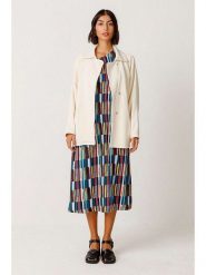 SKFK Kurtka koszulowa "Madalen" w kolorze kremowym rozmiar: M. Brązowe kurtki SKFK, m, bez wzorów, z bawełny, bez kaptura. Za 260.99 zł.