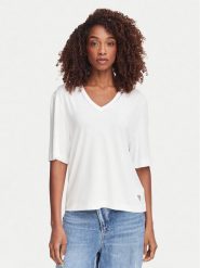 Guess T-Shirt W6YP58 K5233 Biały Relaxed Fit. Białe t-shirty Guess, xl, z aplikacjami, bez kołnierzyka, bez ramiączek. Za 264.99 zł.