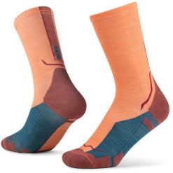 Skarpetki BUFF Merino Flamingo. Żółte skarpety Buff, bez wzorów, z elastanu. Za 99.99 zł.