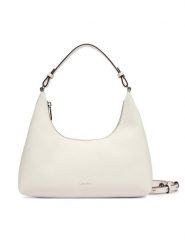 Calvin Klein Torebka Foil Logo Conv Shou?Lder Bag LV04F3272G Biały. Białe torebki klasyczne Calvin Klein, bez wzorów, ze skóry, bez dodatków. Za 489.99 zł.