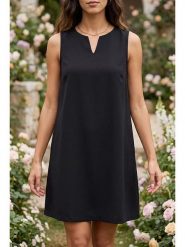 SOULSHAE Sukienka w kolorze czarnym rozmiar: XXL/3XL. Czarne sukienki SOULSHAE, na co dzień, xl, bez wzorów, bez kołnierzyka, bez ramiączek, mini, proste. Za 100.45 zł.