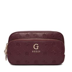 Kosmetyczka Guess. Czerwone kufry i kosmetyczki Guess, z aplikacjami, bez dodatków. Za 259.99 zł.